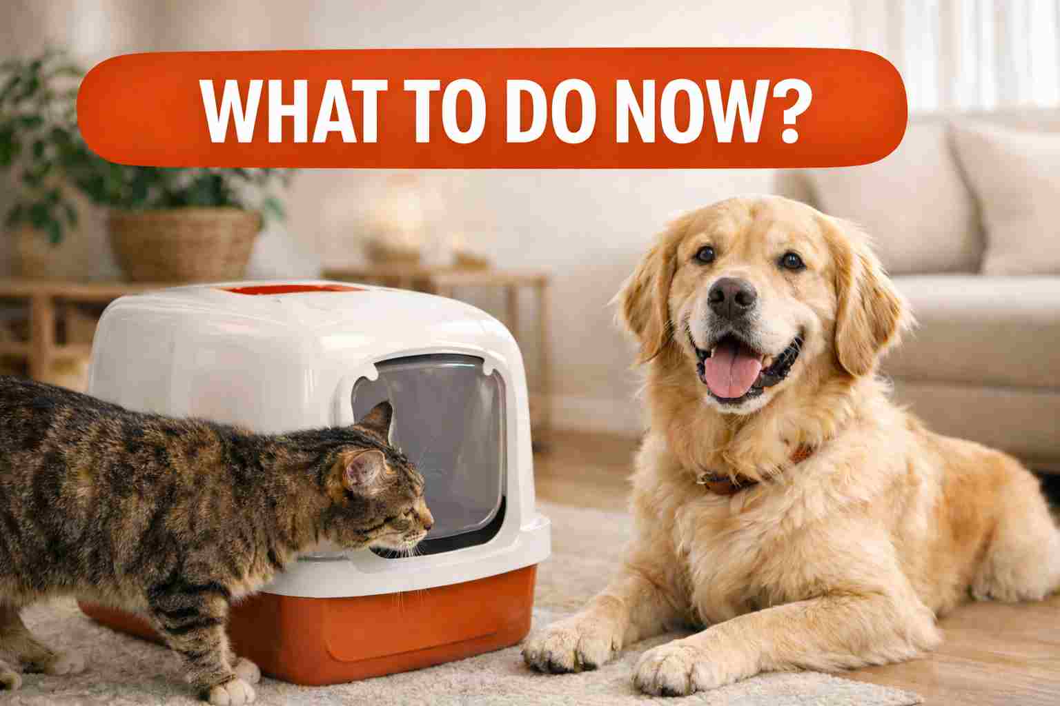 What to do if dog eats cat poop