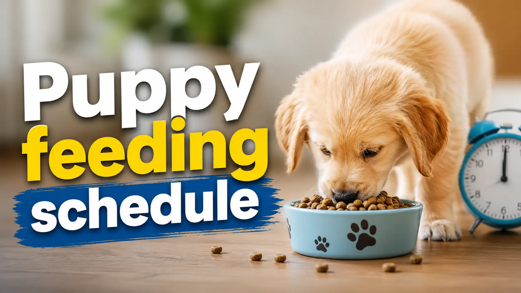 Puppy feeding schedule