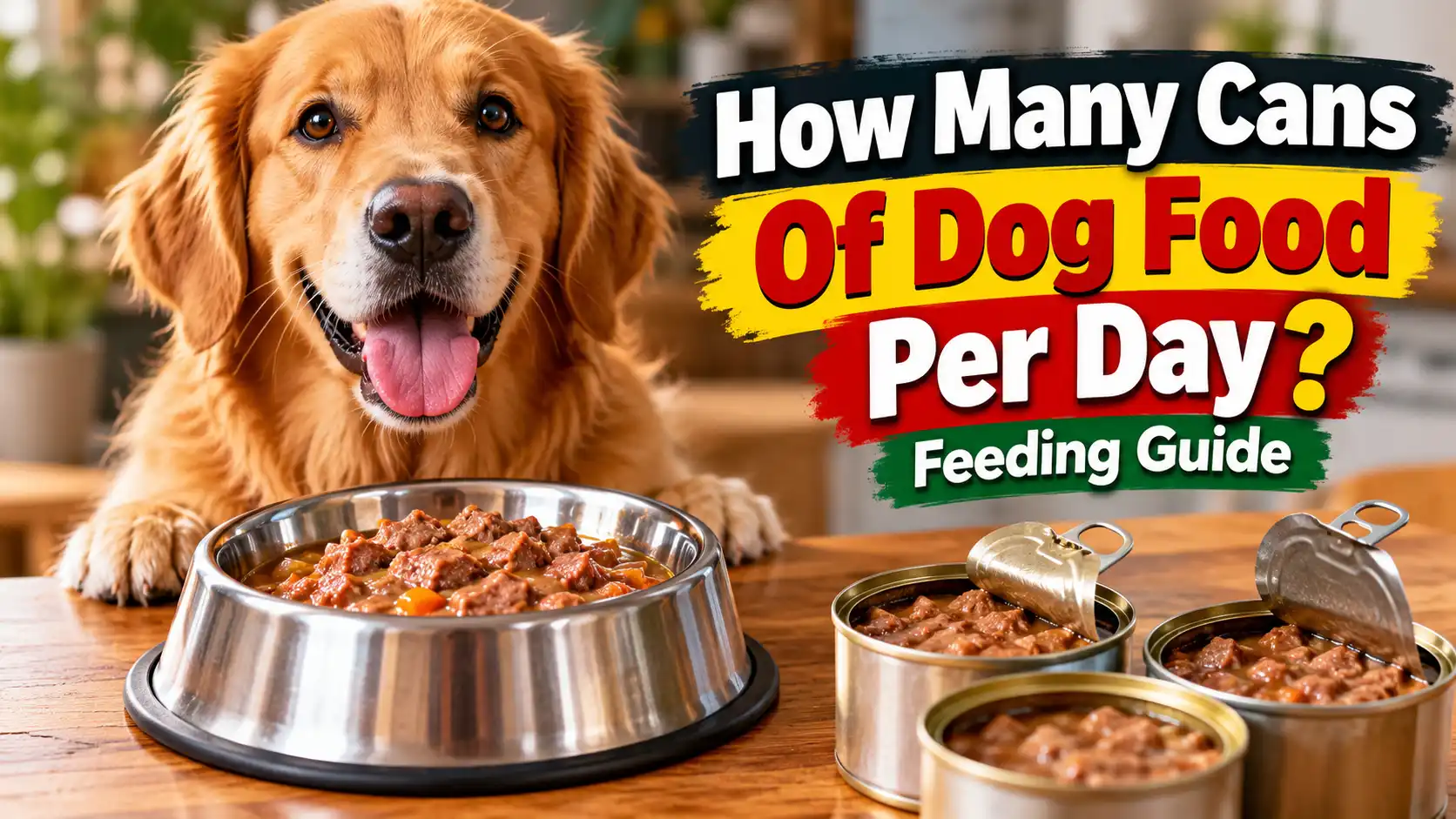 How Many Cans Of Dog Food Per Day